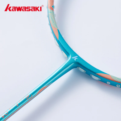Badmintono raketė Kawasaki Porcelain Q5 Light Blue (sustyguota) 1