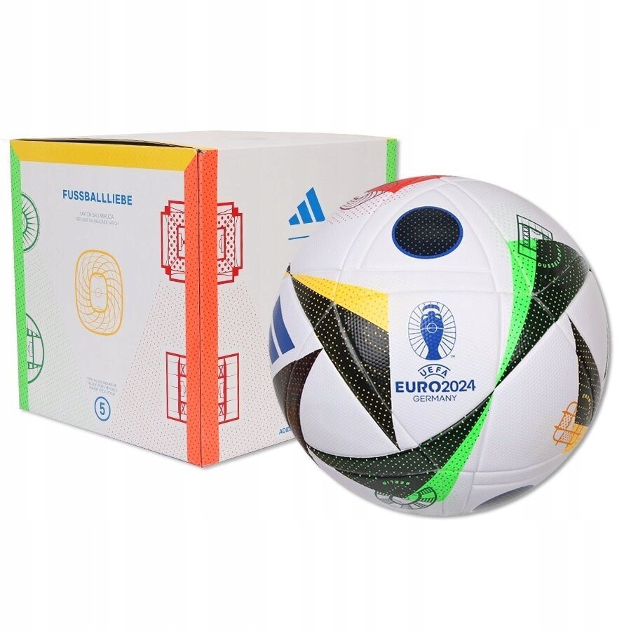 Futbolo kamuolys Adidas EURO24 FUSSBALLIEBE LEAGUE IN9369 box