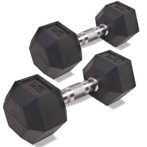 Hexagon šešiakampis hantelis 9kg (1vnt) Hexagon šešiakampis hantelis 9kg (1vnt)