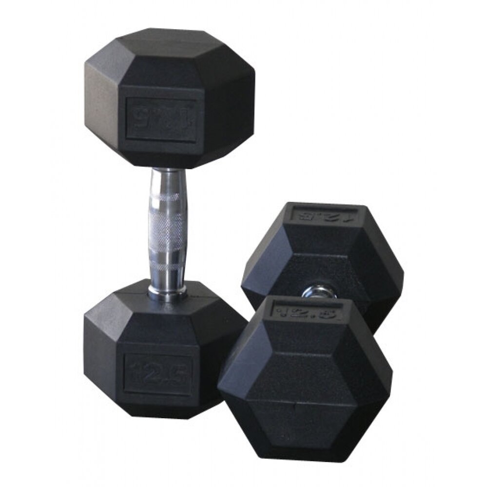 Hexagon šešiakampis hantelis 12,5kg (1vnt) 1 Hexagon šešiakampis hantelis 12,5kg (1vnt) 1