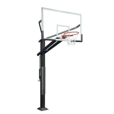 Įbetonuojamas krepšinio stovas Prove Pro (12mm grūdinto stiklo lenta 180x105cm)
