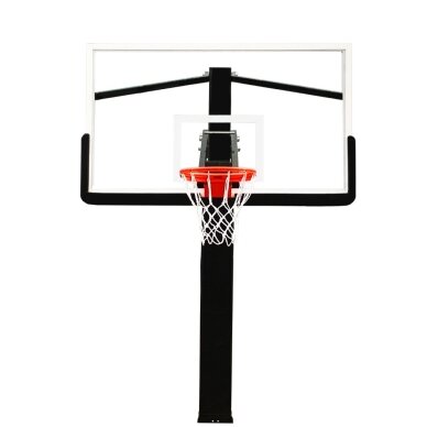 Įbetonuojamas krepšinio stovas Prove Dunker (Grūdintas stiklas 12mm) 2