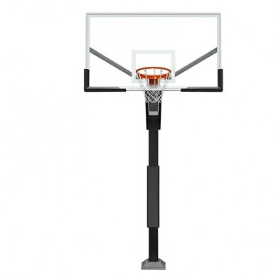 Įbetonuojamas krepšinio stovas Prove Pro (12mm grūdinto stiklo lenta 180x105cm) 1 Įbetonuojamas krepšinio stovas Prove Pro (12mm grūdinto stiklo lenta 180x105cm) 1
