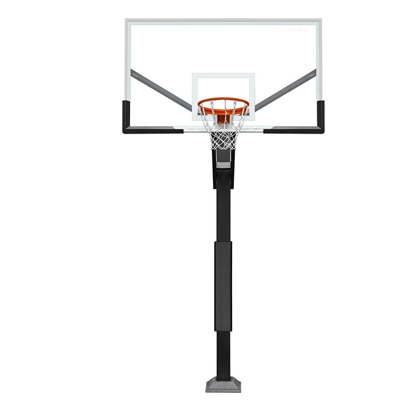 Įbetonuojamas krepšinio stovas Prove Pro (12mm grūdinto stiklo lenta 180x105cm) 1 Įbetonuojamas krepšinio stovas Prove Pro (12mm grūdinto stiklo lenta 180x105cm) 1