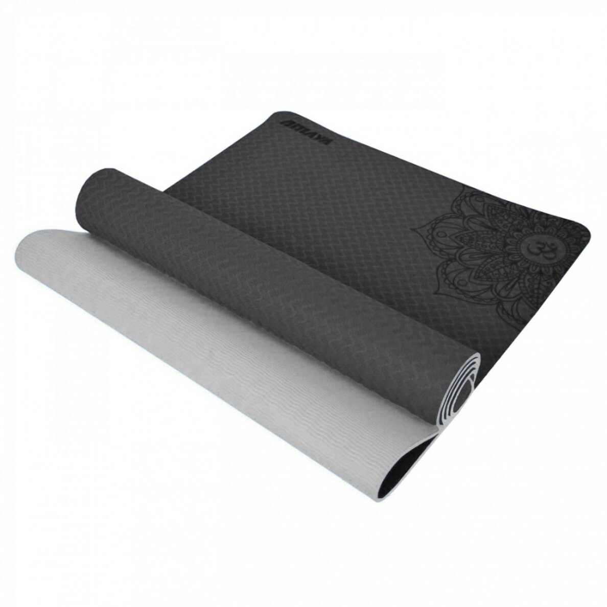 Jogos kilimėlis (juoda/pilka) TPE 183x61x0,6cm Jogos kilimėlis (juoda/pilka) TPE 183x61x0,6cm