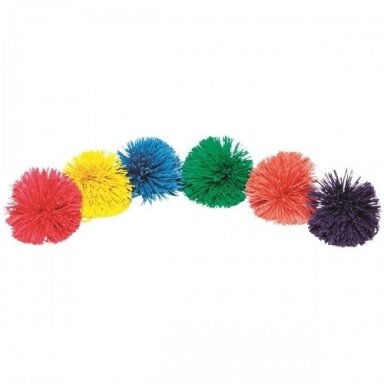 Kamuoliukų rinkinys Spordas Pom Pom (6 vnt.) Kamuoliukų rinkinys Spordas Pom Pom (6 vnt.)