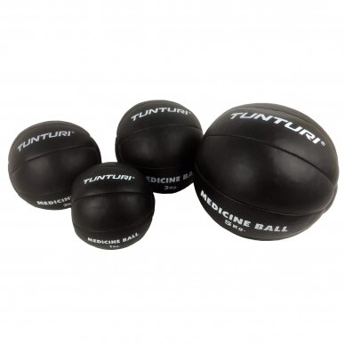Kimštinis kamuolys (odinis) TUNTURI 3 kg 1 Kimštinis kamuolys (odinis) TUNTURI 3 kg 1
