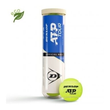 LAUKO TENISO KAMUOLIUKAI DUNLOP ATP OFFICIAL 4 vnt. LAUKO TENISO KAMUOLIUKAI DUNLOP ATP OFFICIAL 4 vnt.