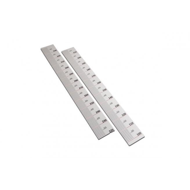 Lenta šuoliui matuoti montuojama prie sienos Lenta šuoliui matuoti montuojama prie sienos