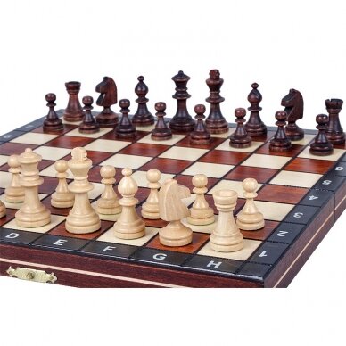 Magnetiniai šachmatai Magnetic School 260x130x40mm, karalius 50mm 1 Magnetiniai šachmatai Magnetic School 260x130x40mm, karalius 50mm 1