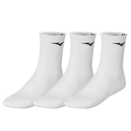 MIZUNO treniruočių kojinės 3P MID baltos