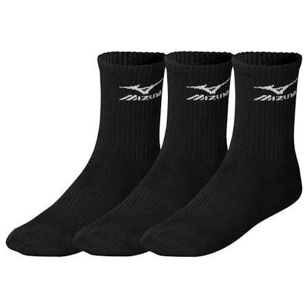 MIZUNO treniruočių kojinės 3P MID juodos MIZUNO treniruočių kojinės 3P MID juodos