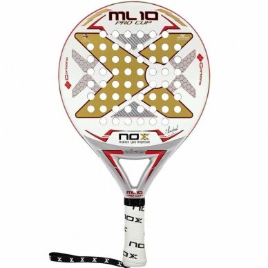 NOX ML10 PRO CUP SILVER padelio raketė NOX ML10 PRO CUP SILVER padelio raketė