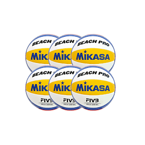 Paplūdimio tinklinio kamuoliai MIKASA BV550C 6 vnt.