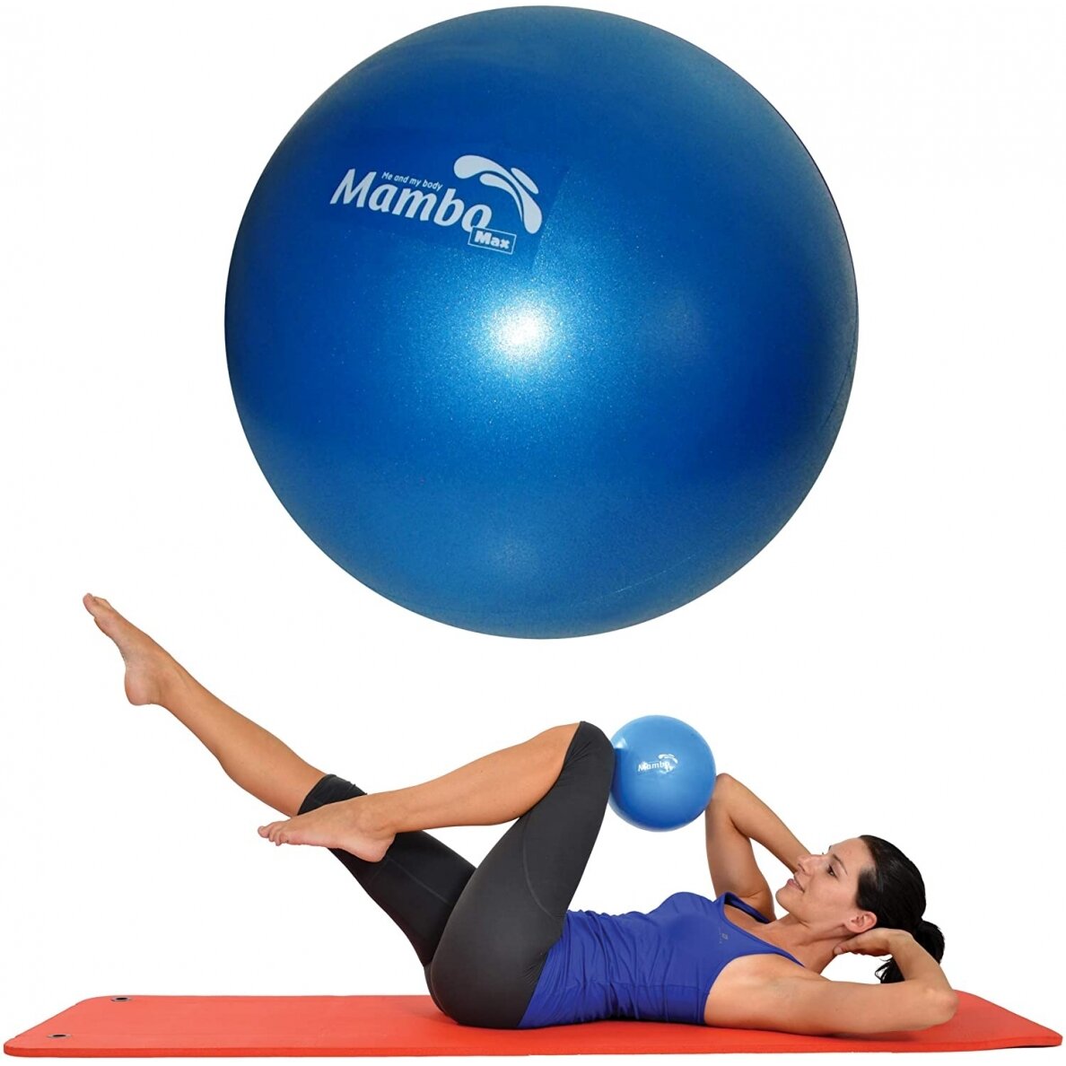 Pilates kamuolys Soft Over ball 21-23cm mėlynas 1 Pilates kamuolys Soft Over ball 21-23cm mėlynas 1