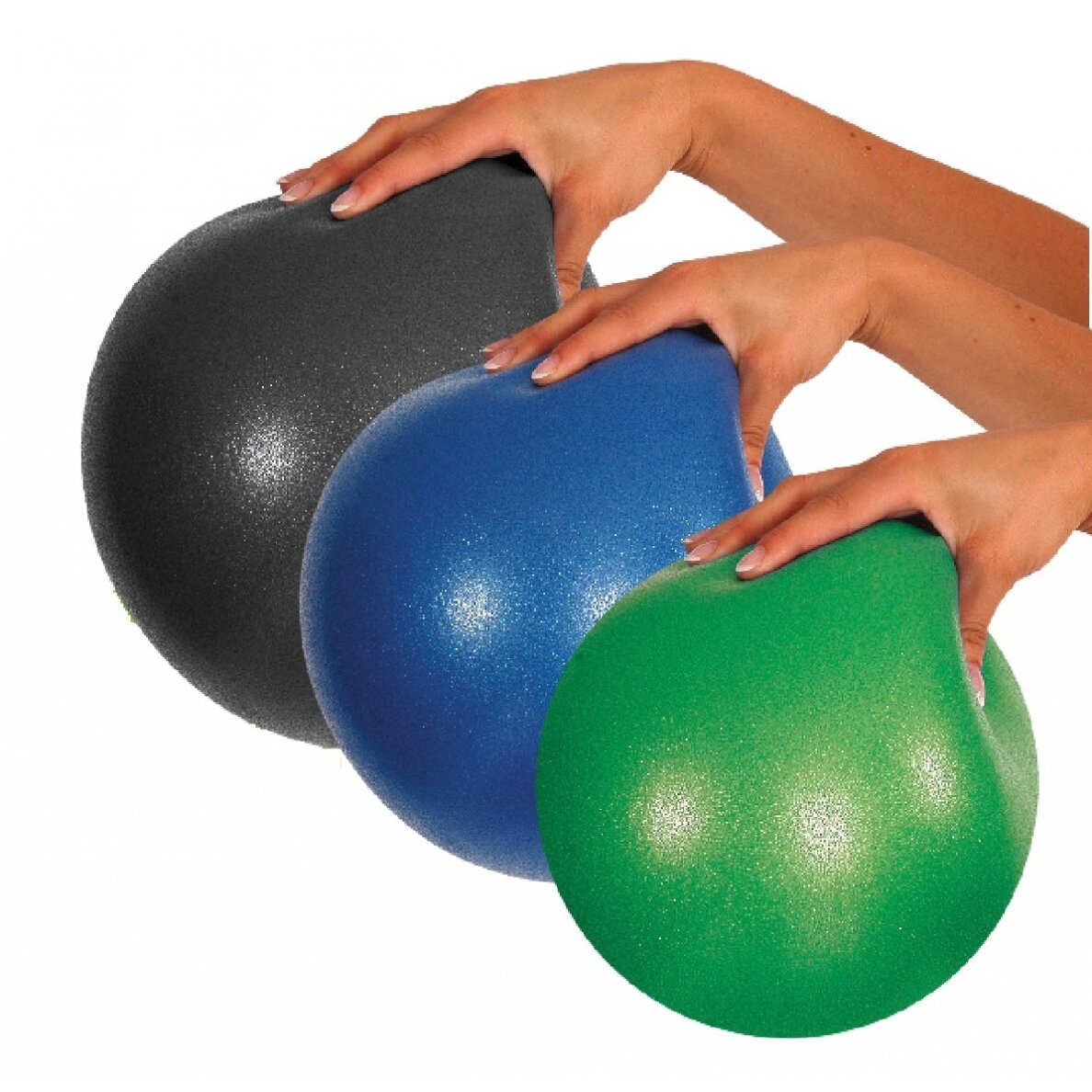 Pilates kamuolys Soft Over ball 21-23cm mėlynas 2 Pilates kamuolys Soft Over ball 21-23cm mėlynas 2