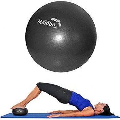Pilates kamuolys Soft Over ball 25-27cm juodas 1