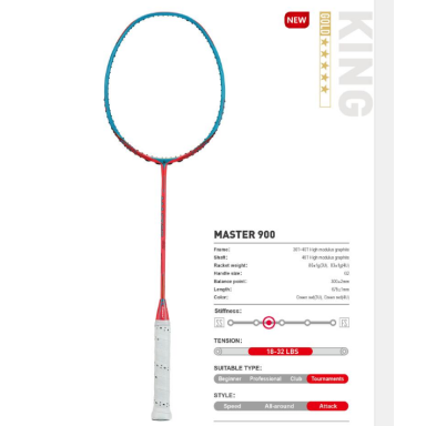 Profesionali badmintono raketė Kawasaki Master 900 4u