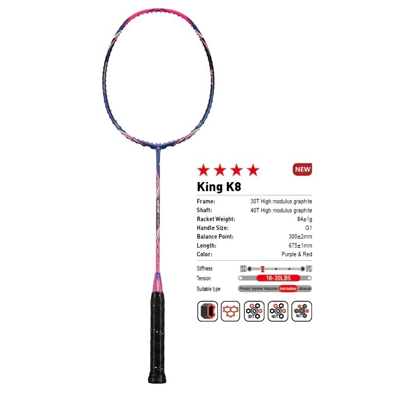 Profesionali badmintono raketė Kawasaki King K8