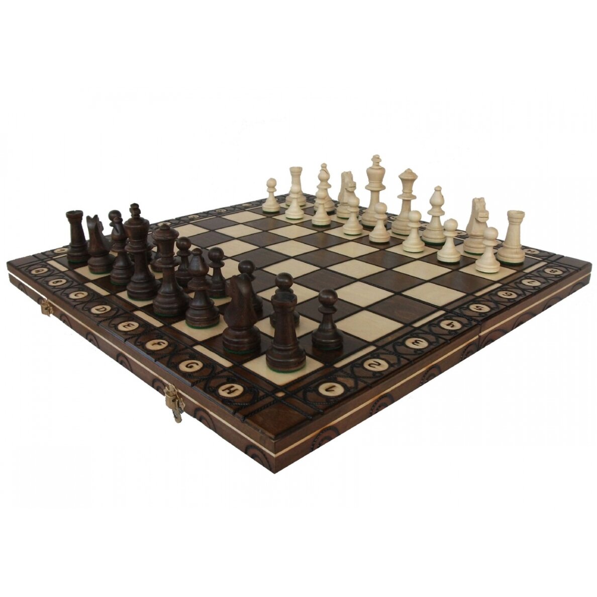 Šachmatai Consul 490mm x 245cm x 50mm, Karalius 80mm Šachmatai Consul 490mm x 245cm x 50mm, Karalius 80mm