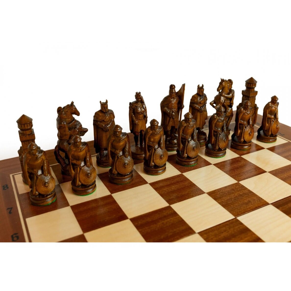 Šachmatai Knight 645x323x80mm, karalius 125mm 6 Šachmatai Knight 645x323x80mm, karalius 125mm 6