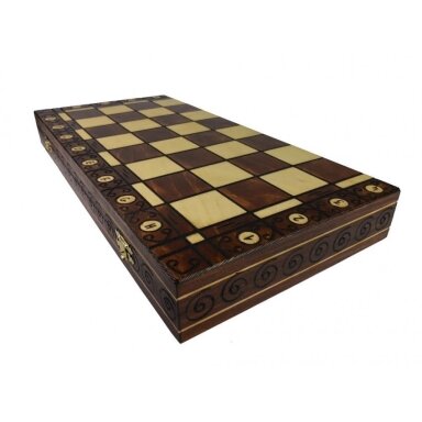 Šachmatai Ambasador 530x265x60mm, Karalius 110mm