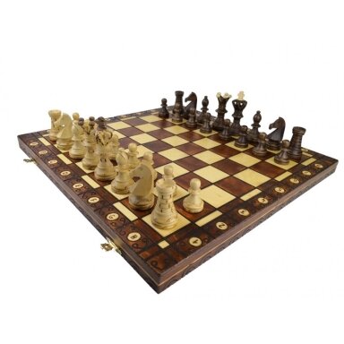 Šachmatai Ambasador 530x265x60mm, Karalius 110mm