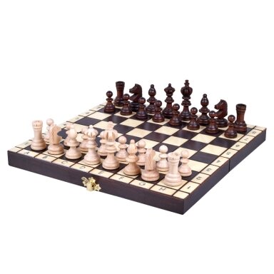 Šachmatai Olympic Mini 300x150x50mm, karalius 60mm Šachmatai Olympic Mini 300x150x50mm, karalius 60mm