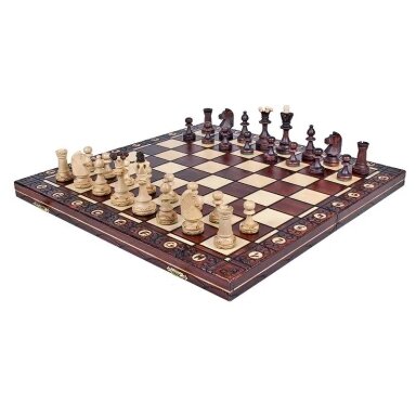 Šachmatai SENATOR 420x210x50 mm, Karalius 85 mm Šachmatai SENATOR 420x210x50 mm, Karalius 85 mm