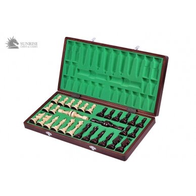 Šachmatai Club 480x240x30mm, karalius 100mm 4 Šachmatai Club 480x240x30mm, karalius 100mm 4