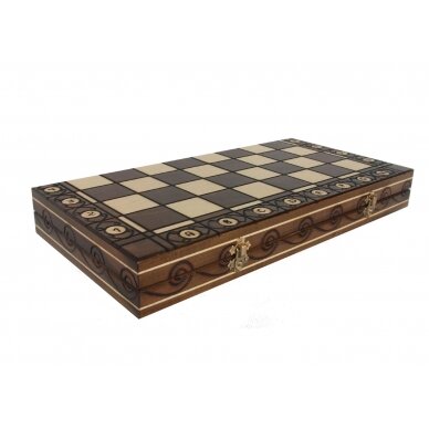 Šachmatai Consul 490mm x 245cm x 50mm, Karalius 80mm 1 Šachmatai Consul 490mm x 245cm x 50mm, Karalius 80mm 1