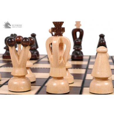 Šachmatai ir šaškės Small 350x175x45mm, karalius 60mm 1 Šachmatai ir šaškės Small 350x175x45mm, karalius 60mm 1