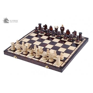 Šachmatai King's Big 440x220x60mm, karalius 75mm 3