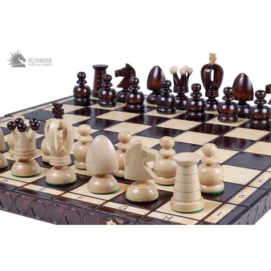 Šachmatai King's Big 440x220x60mm, karalius 75mm Šachmatai King's Big 440x220x60mm, karalius 75mm