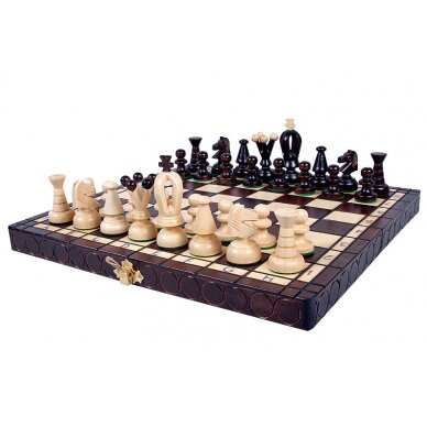 Šachmatai King's Small 300x150x50mm, karalius 60mm 3 Šachmatai King's Small 300x150x50mm, karalius 60mm 3