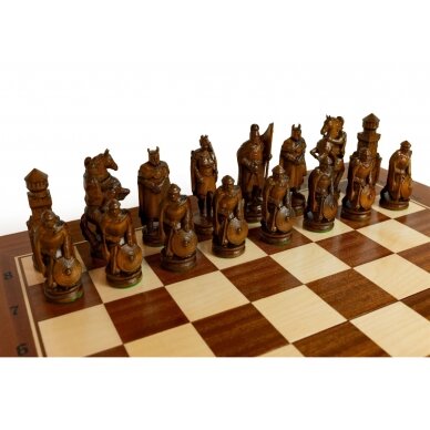 Šachmatai Knight 645x323x80mm, karalius 125mm 6 Šachmatai Knight 645x323x80mm, karalius 125mm 6