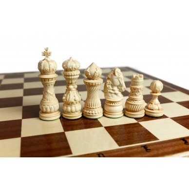 Šachmatai Mars 590x295x70mm, karalius 125mm 6 Šachmatai Mars 590x295x70mm, karalius 125mm 6