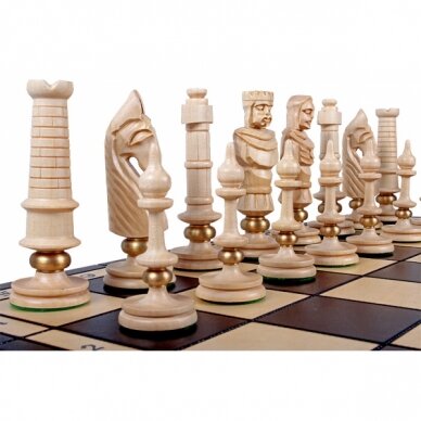Šachmatai Royal DE LUX 650x325x80mm, karalius 130mm 4 Šachmatai Royal DE LUX 650x325x80mm, karalius 130mm 4