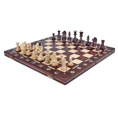 Šachmatai SENATOR 420x210x50 mm, Karalius 85 mm Šachmatai SENATOR 420x210x50 mm, Karalius 85 mm