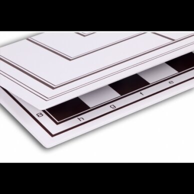 Šachmatų ir šaškių plastikinė lenta 510x510mm 1 Šachmatų ir šaškių plastikinė lenta 510x510mm 1