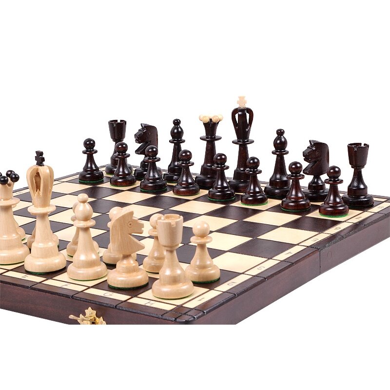 Šachmatai Ace 420x210x55 mm, karalius 100mm 1 Šachmatai Ace 420x210x55 mm, karalius 100mm 1