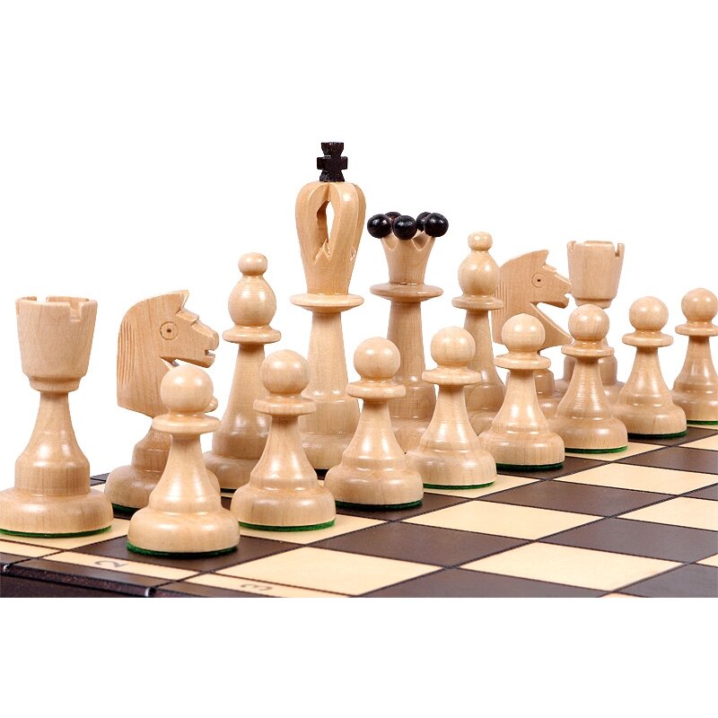 Šachmatai Ace 420x210x55 mm, karalius 100mm 2 Šachmatai Ace 420x210x55 mm, karalius 100mm 2