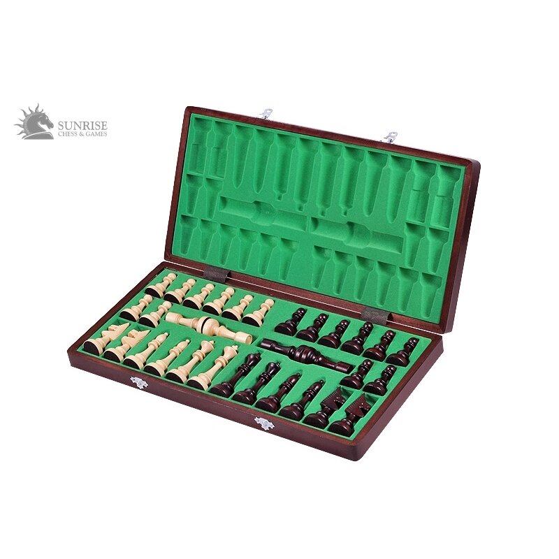 Šachmatai Club 480x240x30mm, karalius 100mm 4 Šachmatai Club 480x240x30mm, karalius 100mm 4