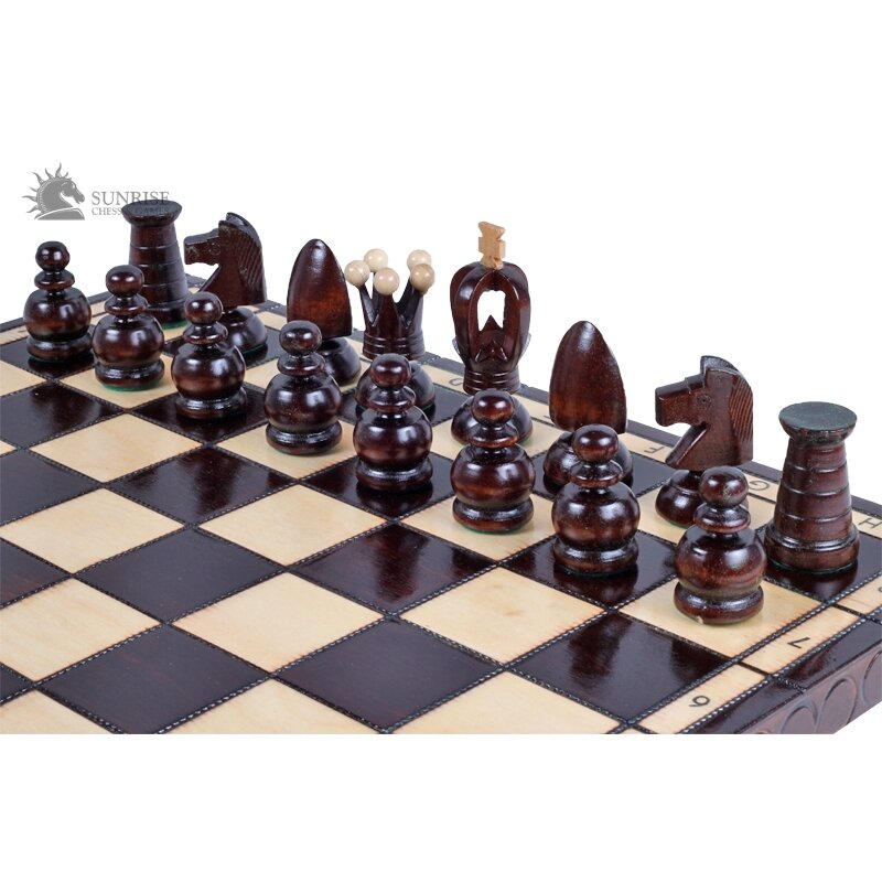 Šachmatai King's Big 440x220x60mm, karalius 75mm 2