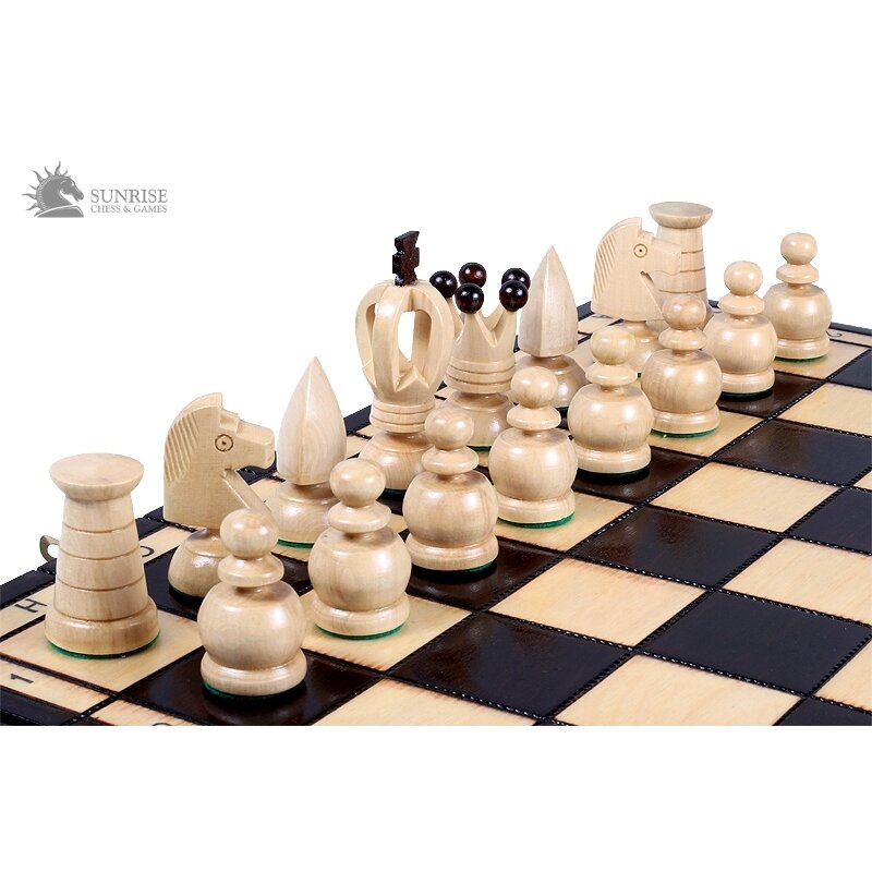 Šachmatai King's Big 440x220x60mm, karalius 75mm 4