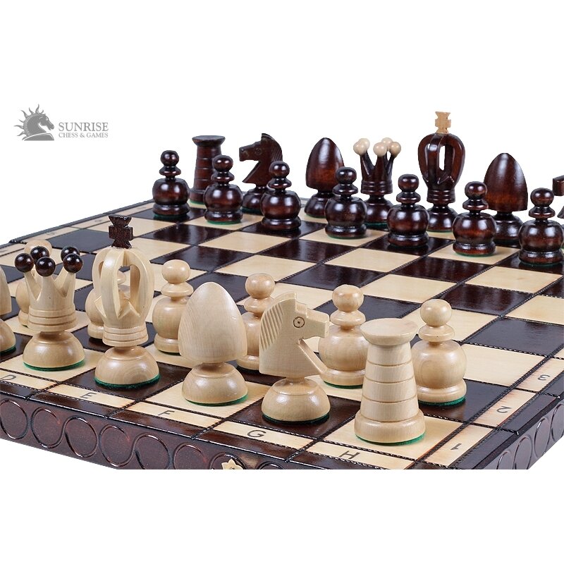 Šachmatai King's Big 440x220x60mm, karalius 75mm