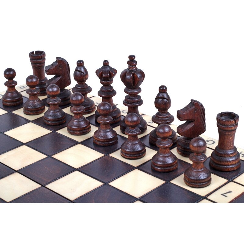 Šachmatai Olympic Mini 300x150x50mm, karalius 60mm 3