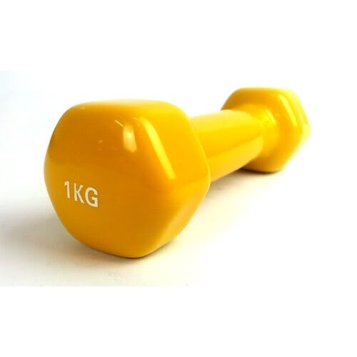 Šešiakampis aerobikos hantelis Prove 1kg (1vnt)