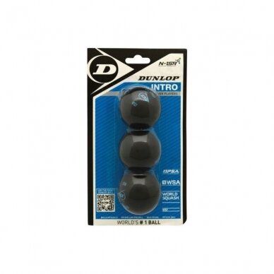 SKVOŠO KAMUOLIUKAI DUNLOP INTRO 1 BLUE DOT SKVOŠO KAMUOLIUKAI DUNLOP INTRO 1 BLUE DOT