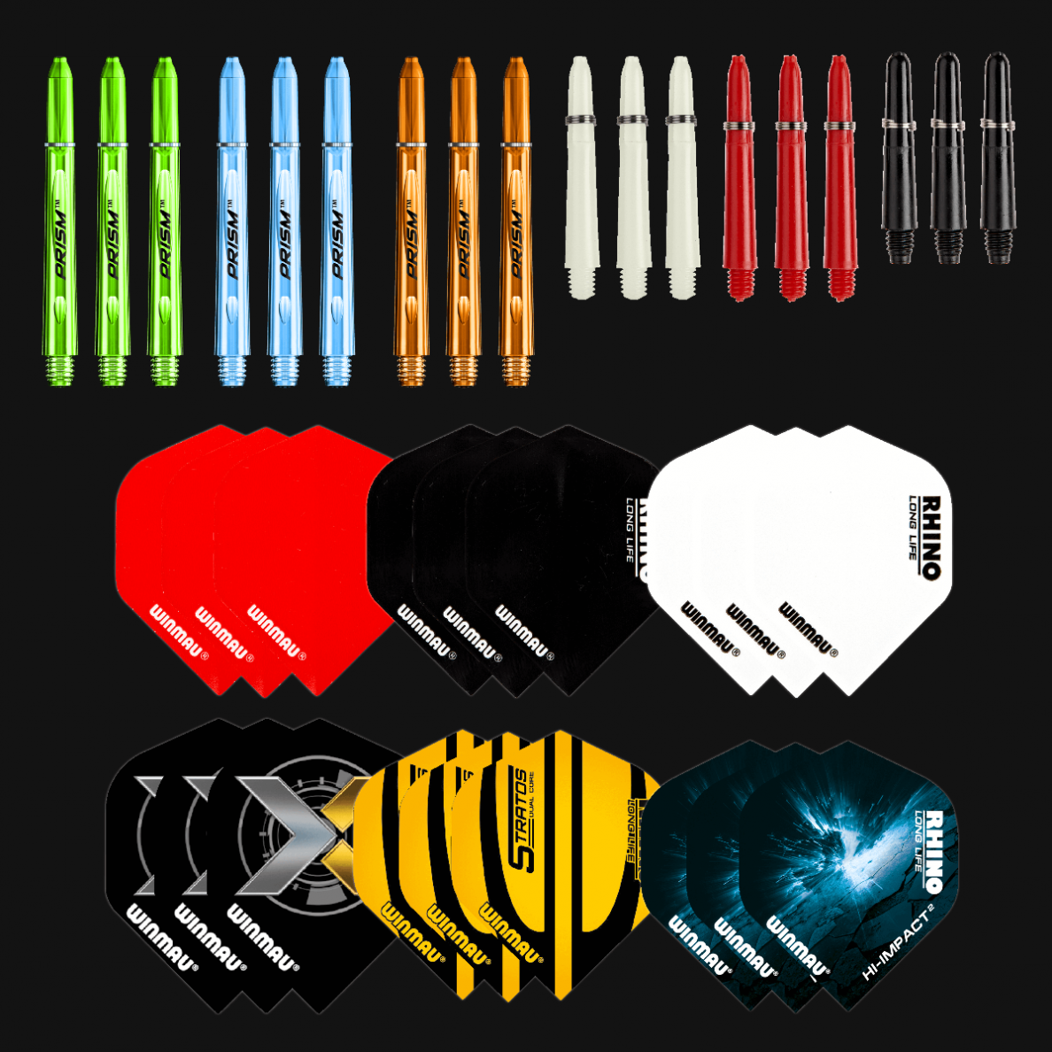 Smiginio strėlyčių dalių rinkinys Winmau Ultimate Dart Tune-Up Kit 1